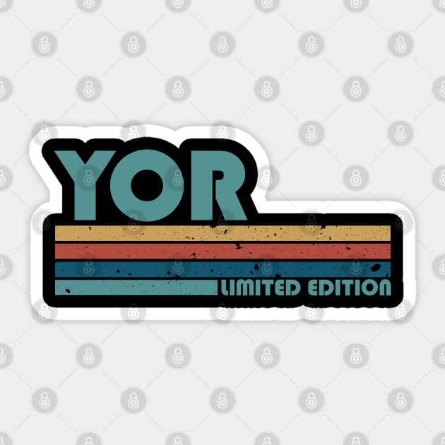 Proud Limited Edition Yor Name Personalized Retro Styles Sticker by Kisos Thass